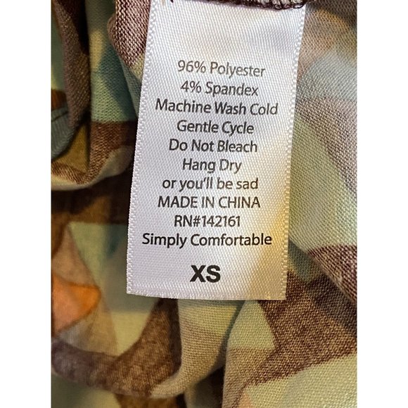 LuLaRoe Irma Simply Comfortable T Shirt Womens Sz XS Geometric Multi Color NWT - Picture 9 of 10